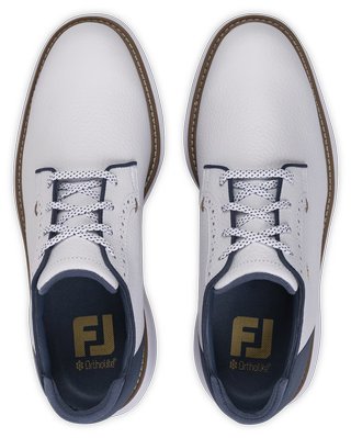 FootJoy FJ Traditions Blucher pánské golfové boty, bílo/modro/béžové
