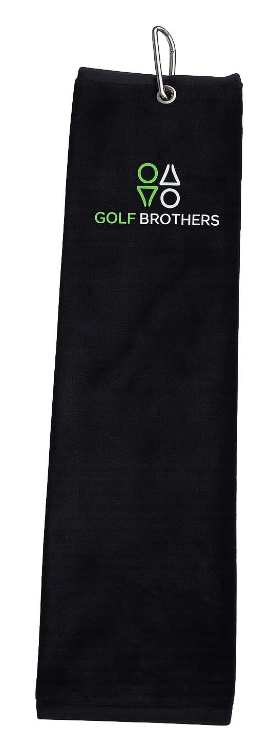 Golf Brothers Trifold ručník, černý