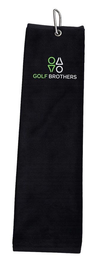 Golf Brothers Trifold ručník, černý