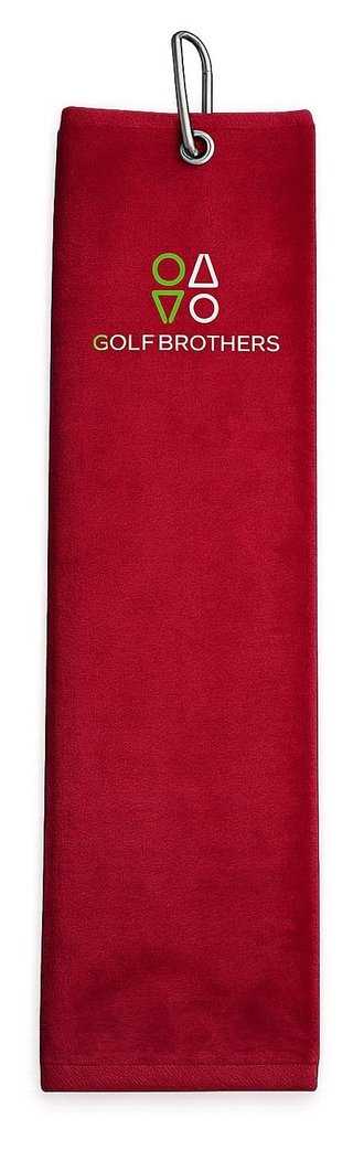 Golf Brothers Trifold ručník, tmavě červený