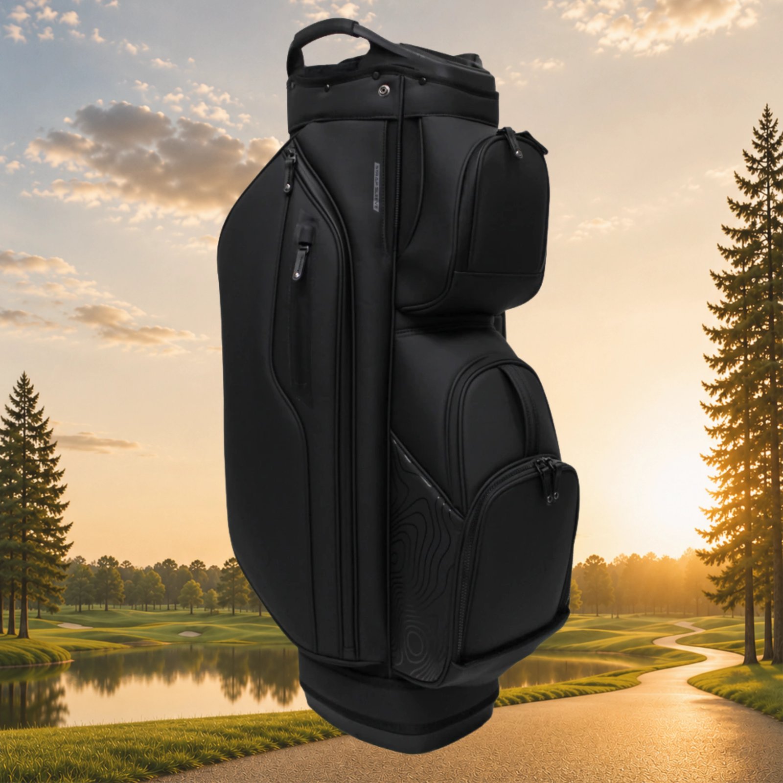 Head Golf PU Leather Premium cart bag, černý