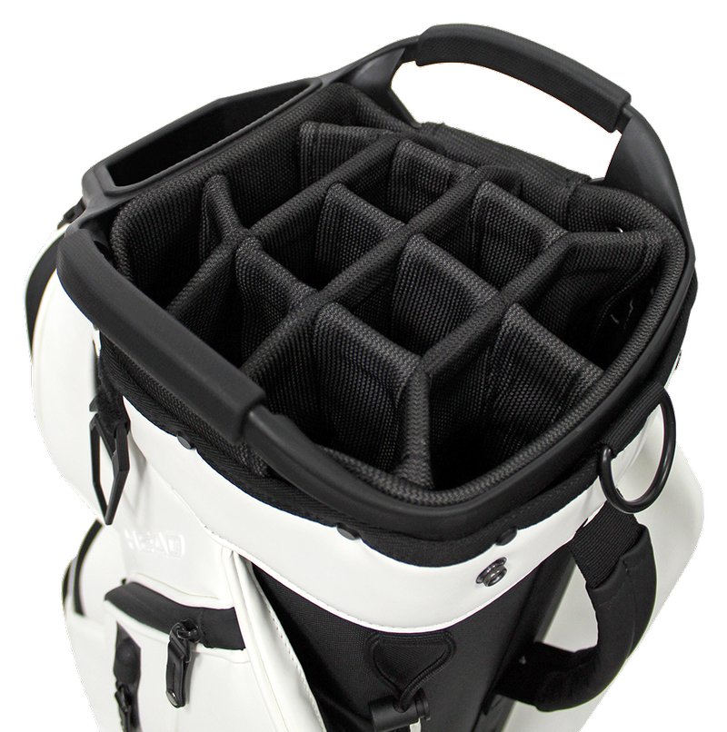 Head Golf PU Leather Premium stand bag, bílý