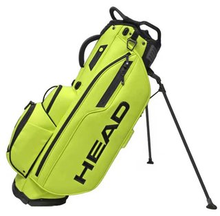 Head Golf PU Leather Premium Logo stand bag, volt yellow/green