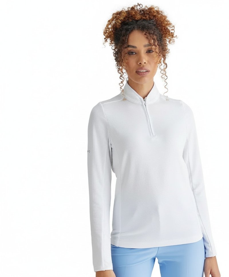 PING Abigale Performance Fleece dámská mikina, bílá