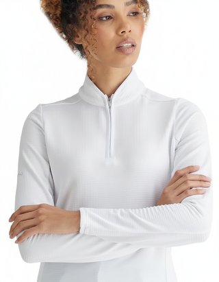 PING Abigale Performance Fleece dámská mikina, bílá