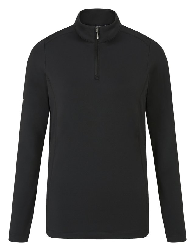 PING Aveline Half Zip dámské triko s dlouhým rukávem, černé
