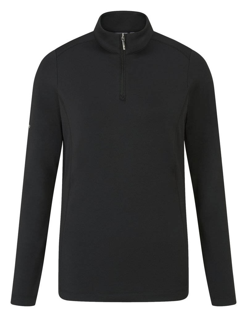 PING Aveline Half Zip dámské triko s dlouhým rukávem, černé