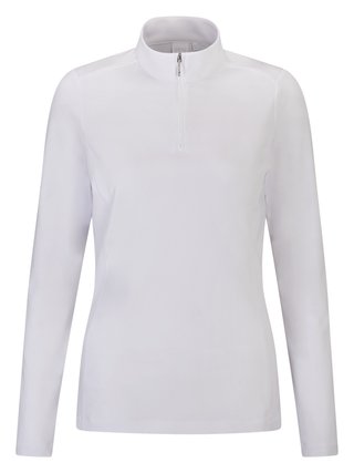 PING Aveline Half Zip dámské triko s dlouhým rukávem, bílé
