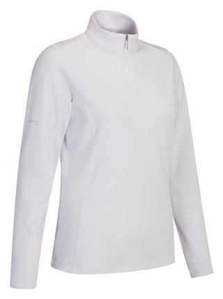 PING Aveline Half Zip dámské triko s dlouhým rukávem, bílé