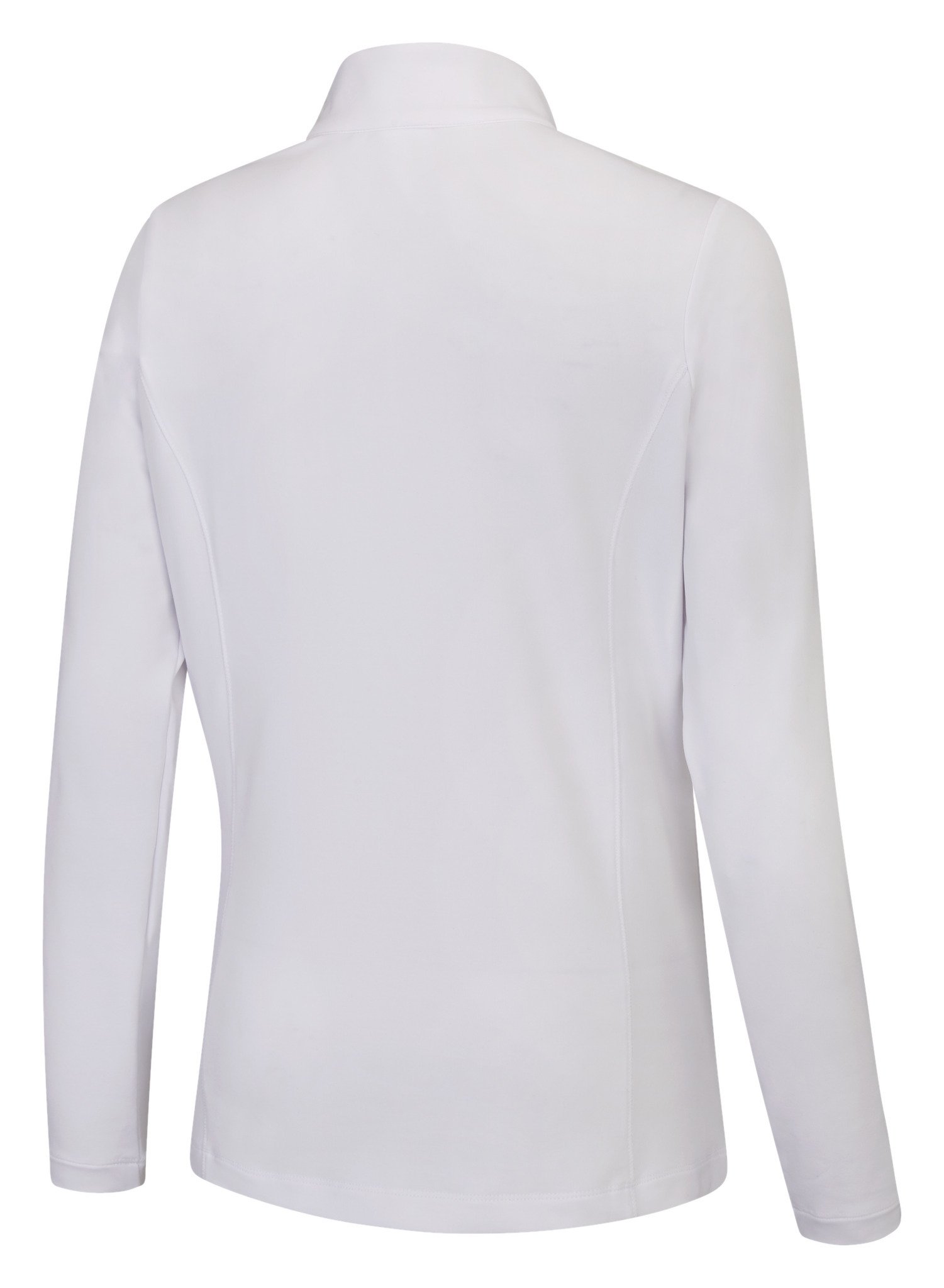 PING Aveline Half Zip dámské triko s dlouhým rukávem, bílé
