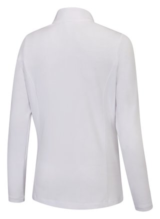 PING Aveline Half Zip dámské triko s dlouhým rukávem, bílé