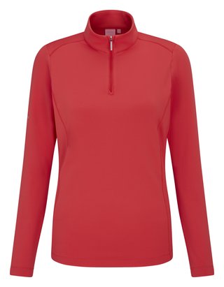 PING Aveline Half Zip dámské triko s dlouhým rukávem, cayenne
