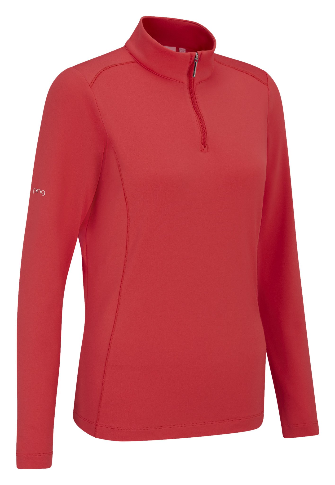 PING Aveline Half Zip dámské triko s dlouhým rukávem, cayenne