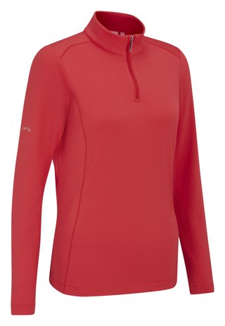 PING Aveline Half Zip dámské triko s dlouhým rukávem, cayenne
