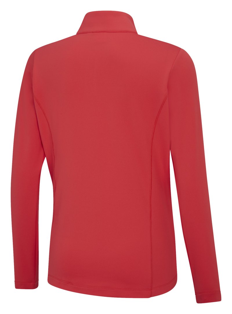 PING Aveline Half Zip dámské triko s dlouhým rukávem, cayenne