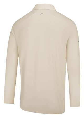 PING Demitri Longsleeve pánské polo, egret