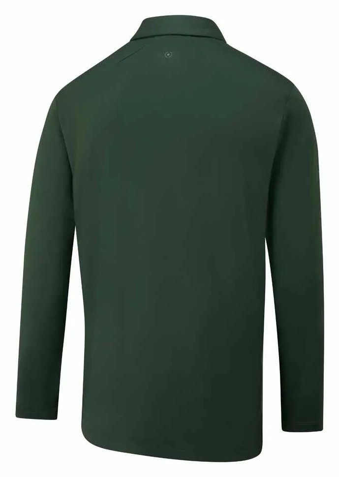 PING Demitri Longsleeve pánské polo, gorse green