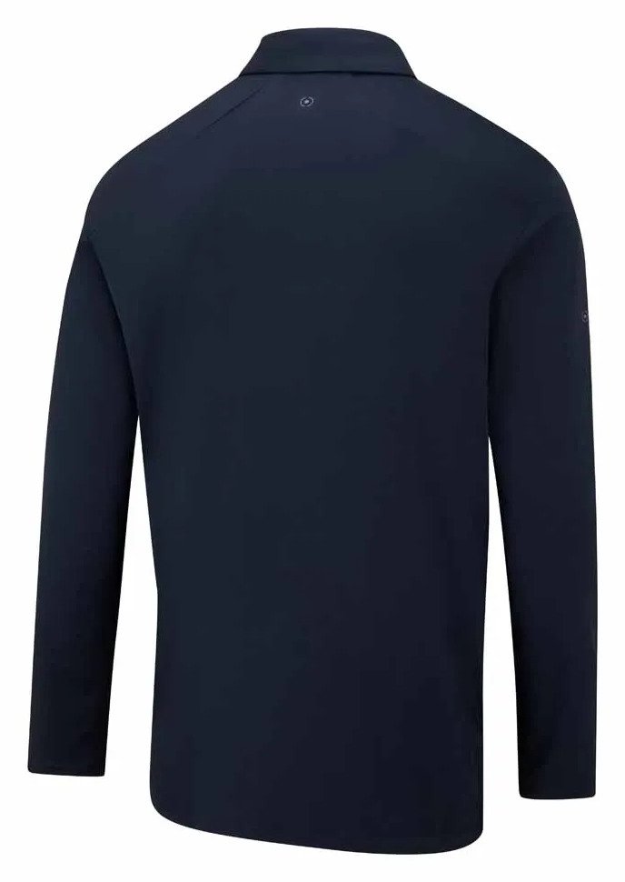 PING Demitri Longsleeve pánské polo, navy