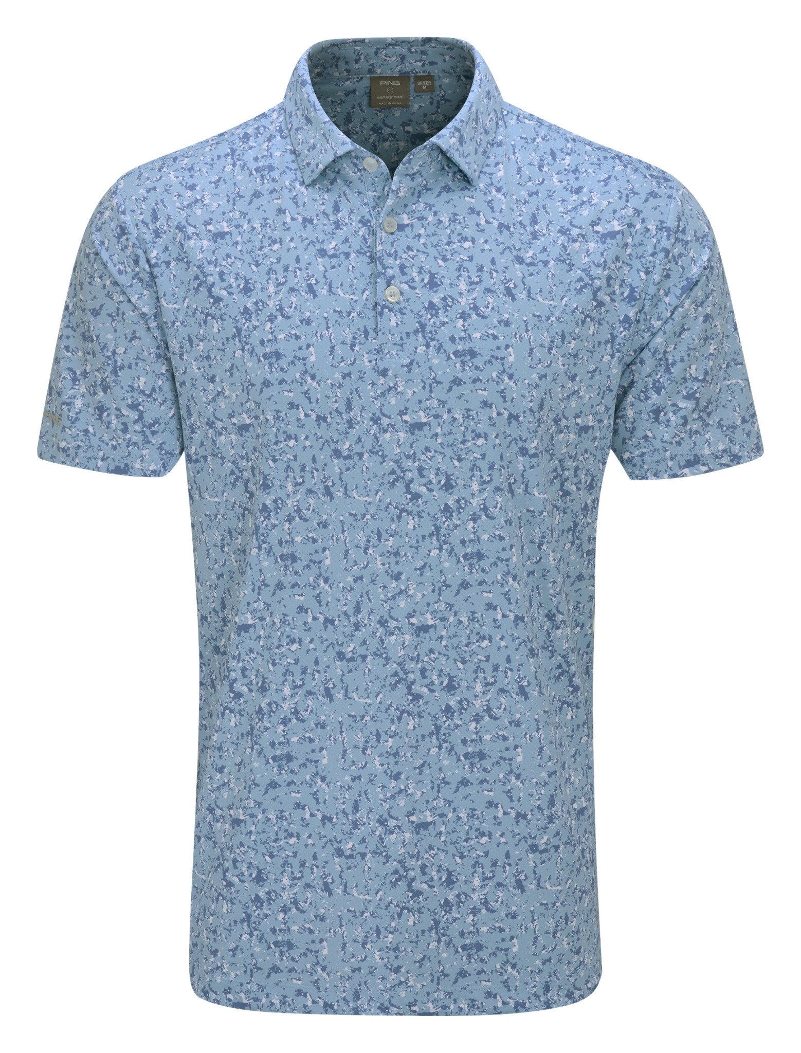 PING Gilmore pánské polo, dusty blue multi