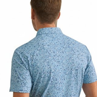 PING Gilmore pánské polo, dusty blue multi
