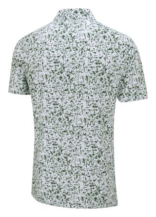 PING Gilmore pánské polo, white/gorse green multi