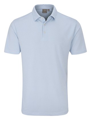 PING Gilmore pánské polo, white/dusty blue
