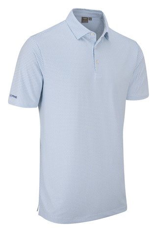 PING Gilmore pánské polo, white/dusty blue