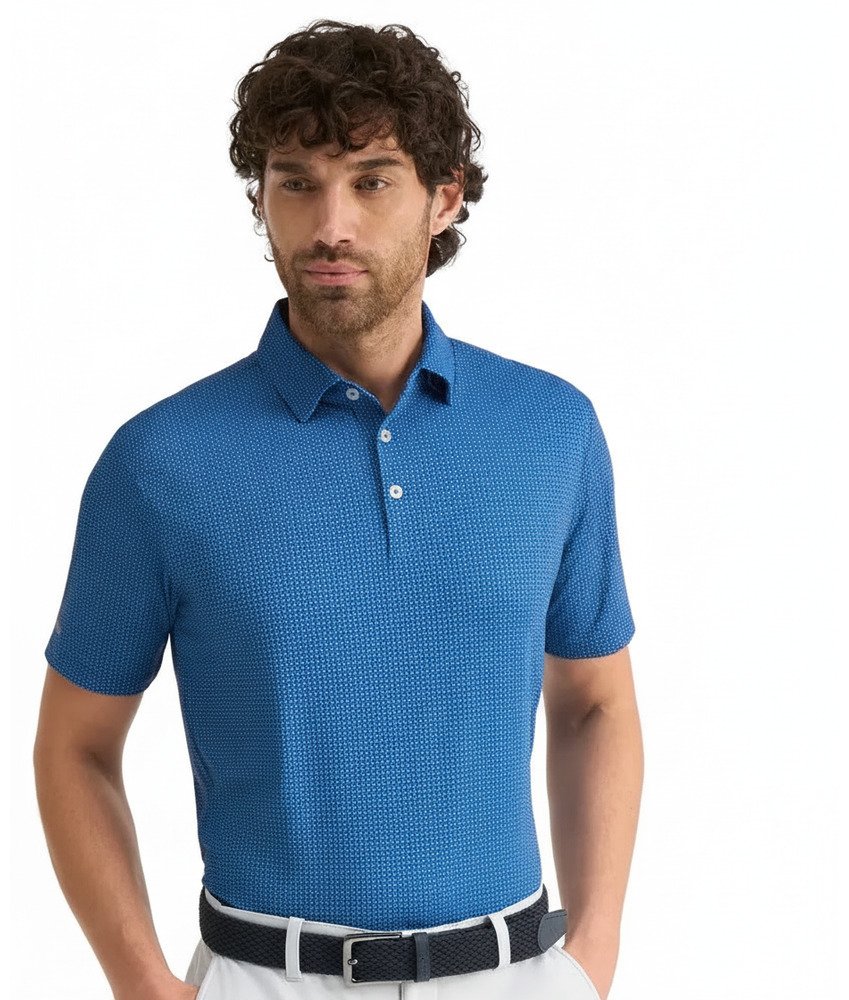 PING Gilmore pánské polo, midnight/infinity blue