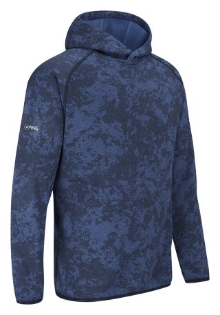 PING Saul pánská mikina, deep sea blue camo