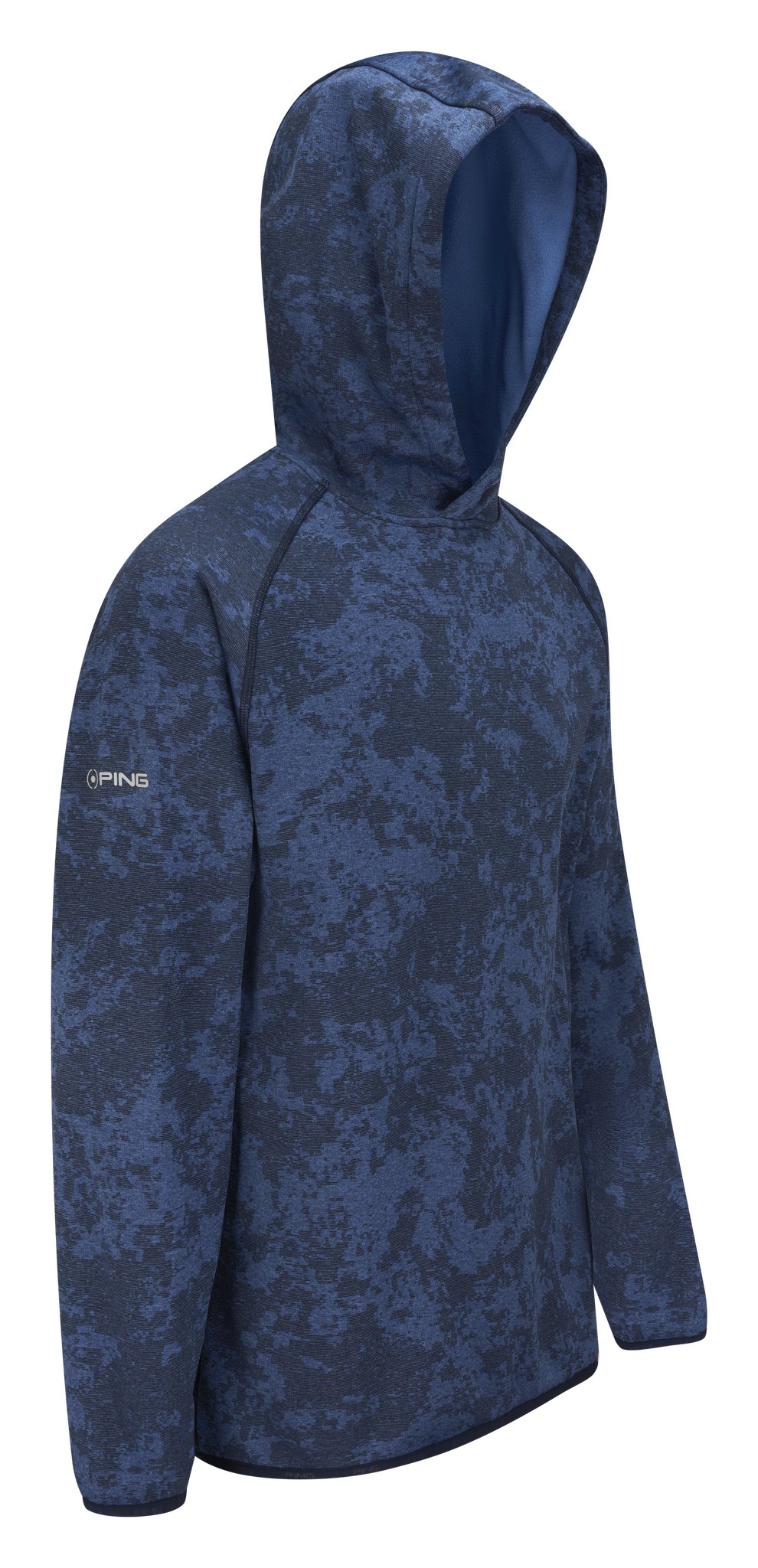 PING Saul pánská mikina, deep sea blue camo
