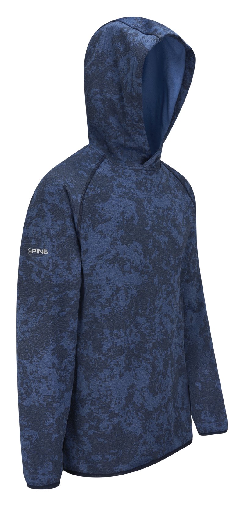 PING Saul pánská mikina, deep sea blue camo