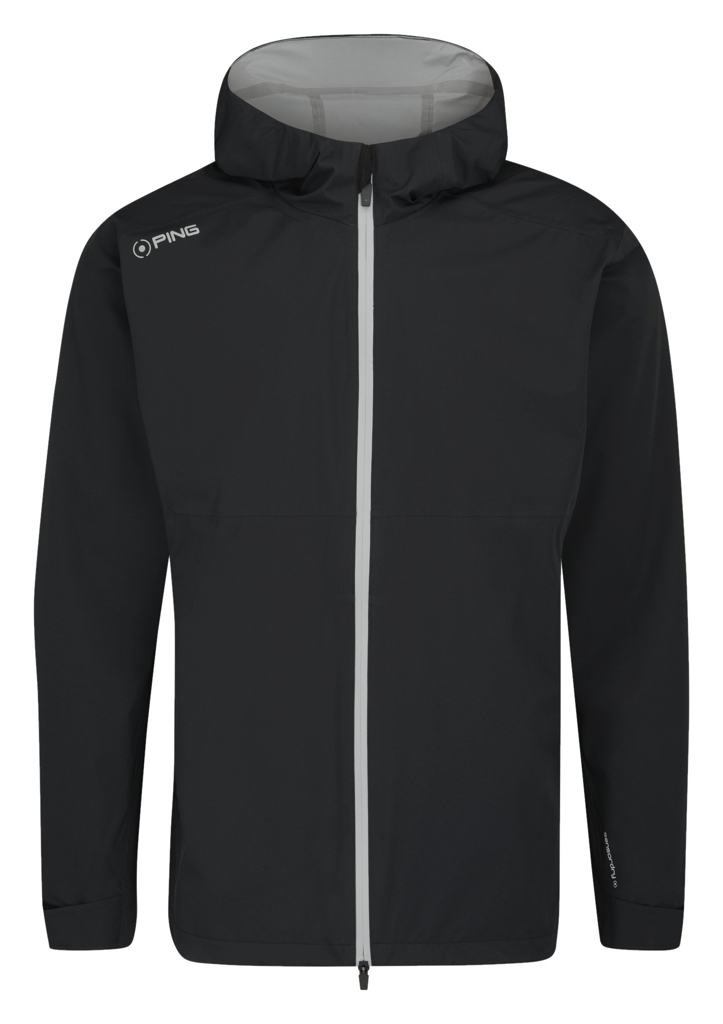 PING AquaDrive Waterproof Hooded pánská bunda, černá
