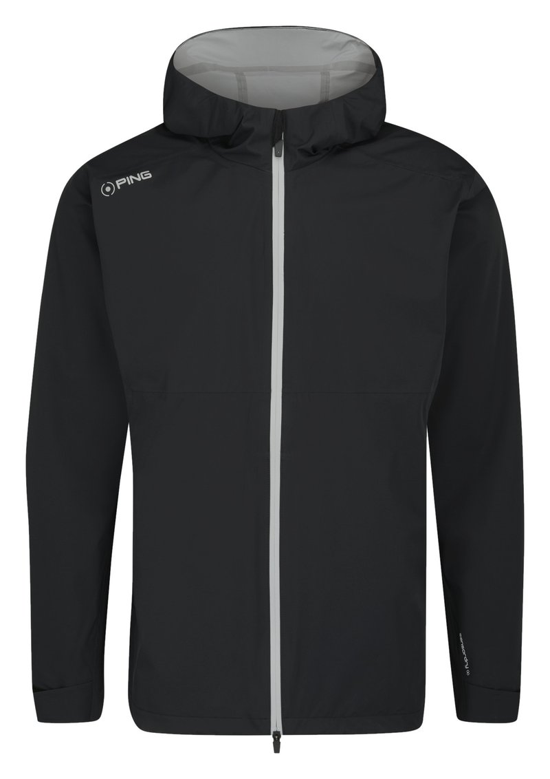 PING AquaDrive Waterproof Hooded pánská bunda, černá
