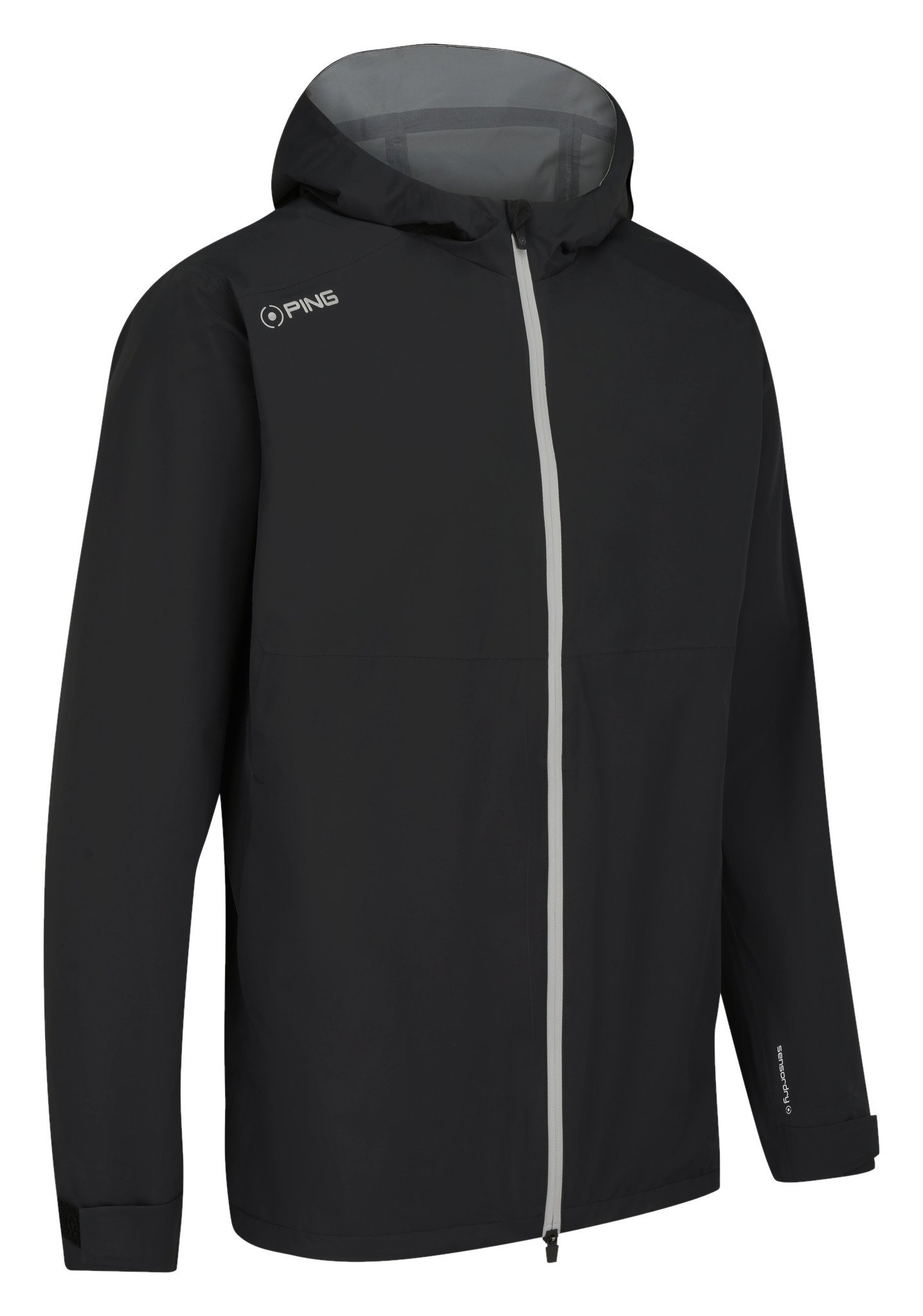 PING AquaDrive Waterproof Hooded pánská bunda, černá