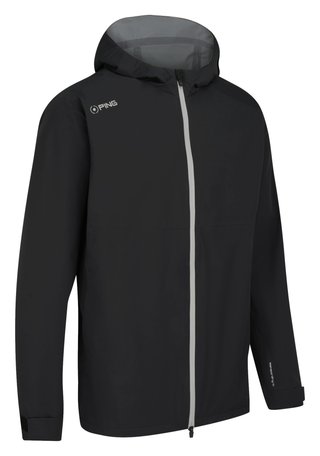 PING AquaDrive Waterproof Hooded pánská bunda, černá