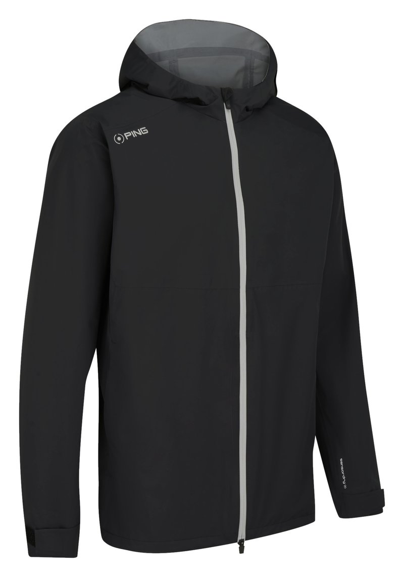 PING AquaDrive Waterproof Hooded pánská bunda, černá