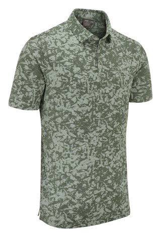 PING Marek Camo Jacquard pánské polo, jade multi