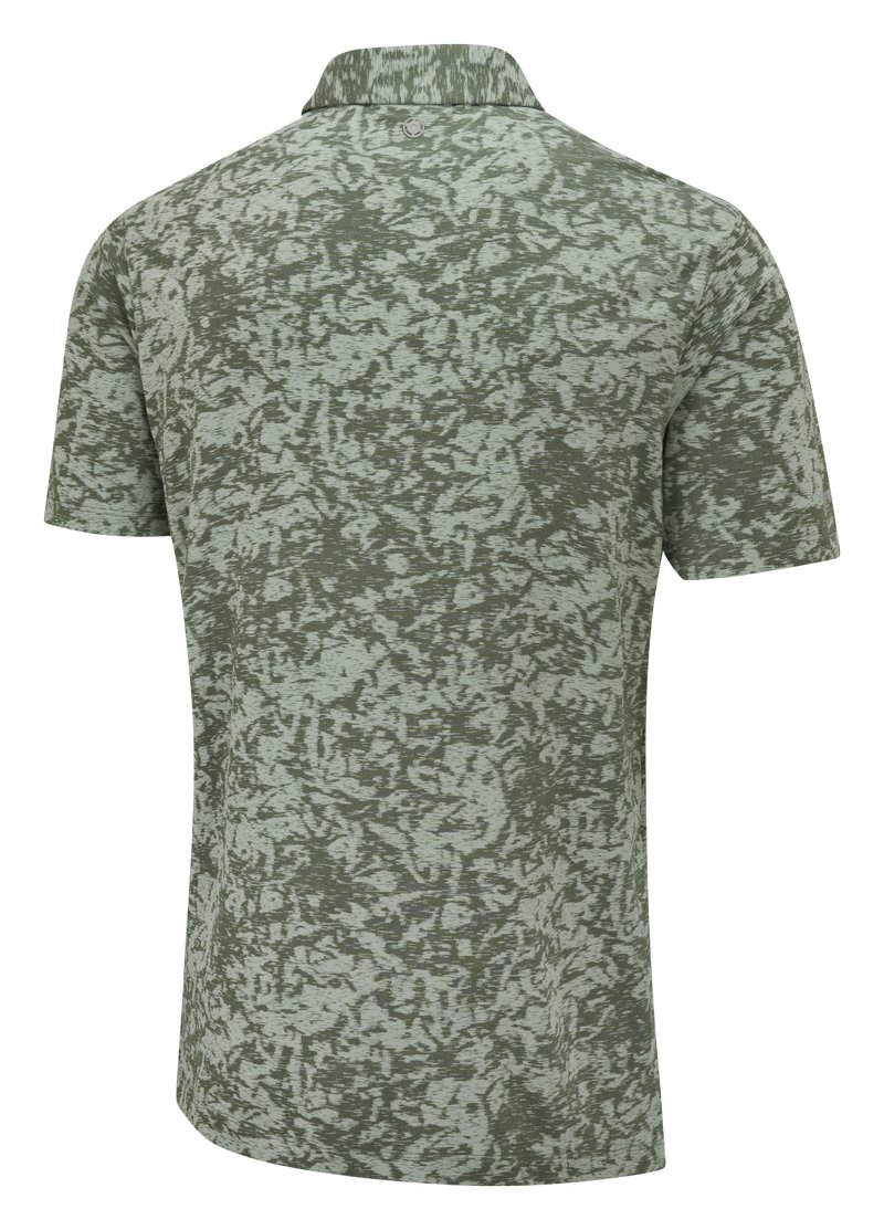 PING Marek Camo Jacquard pánské polo, jade multi