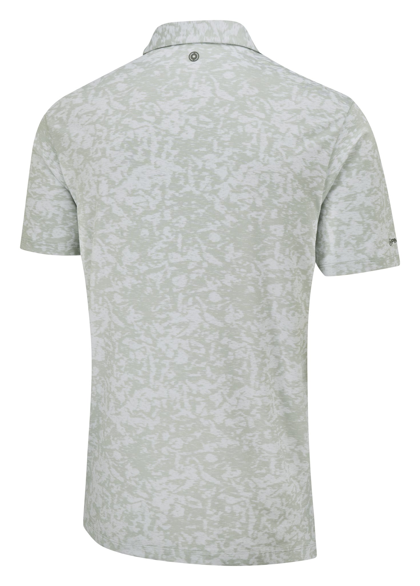 PING Marek Camo Jacquard pánské polo, silver multi