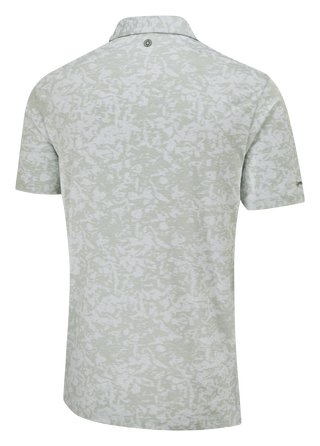 PING Marek Camo Jacquard pánské polo, silver multi
