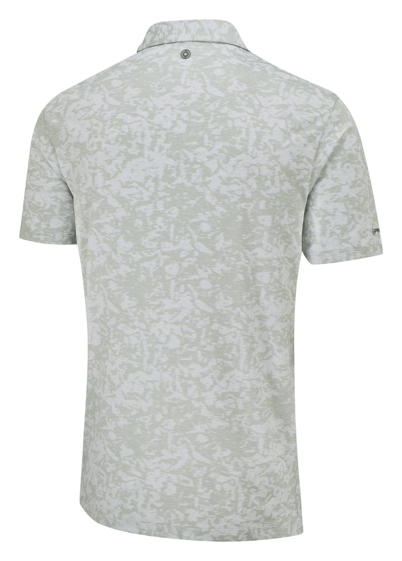 PING Marek Camo Jacquard pánské polo, silver multi