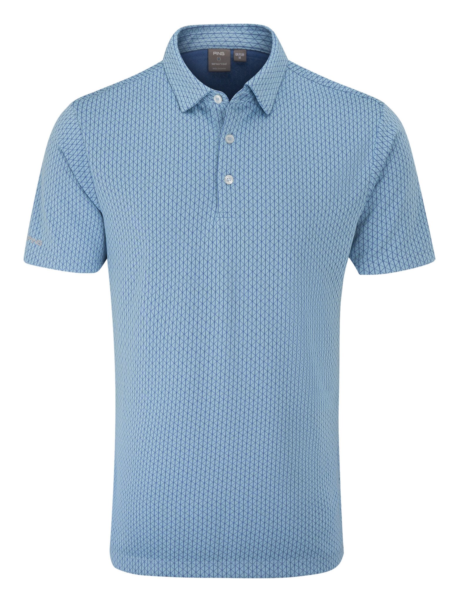 PING Hershel pánské polo, dusty blue multi