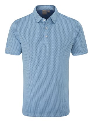 PING Hershel pánské polo, dusty blue multi