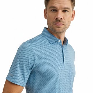 PING Hershel pánské polo, dusty blue multi