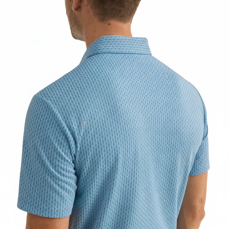 PING Hershel pánské polo, dusty blue multi