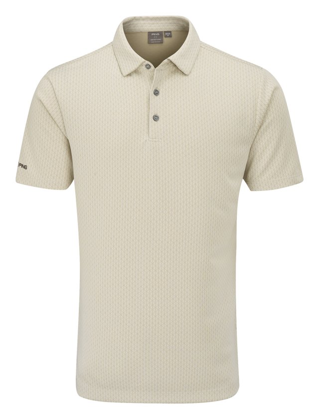 PING Hershel pánské polo, egret multi