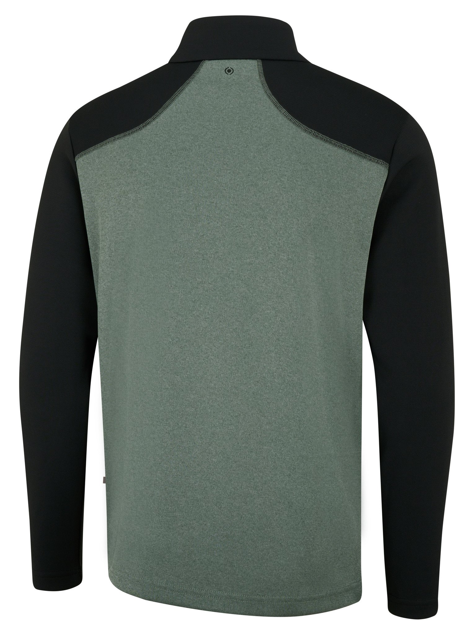PING Ramsey half zip ribbed fleece pánská mikina, laurel marl/black