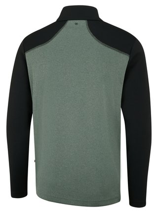 PING Ramsey half zip ribbed fleece pánská mikina, laurel marl/black
