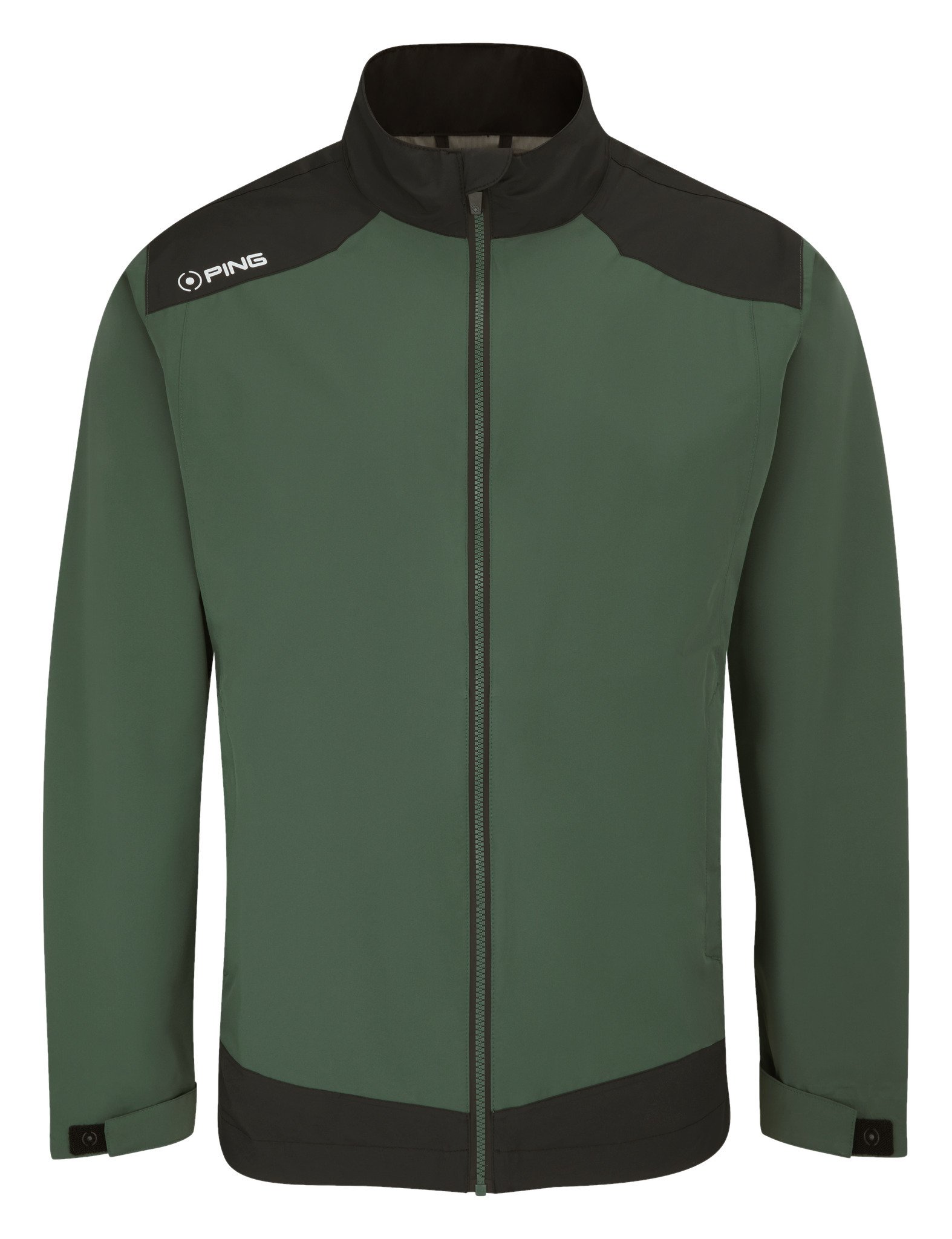 PING AquaDrive pánská bunda do větru i deště, gorse green/black