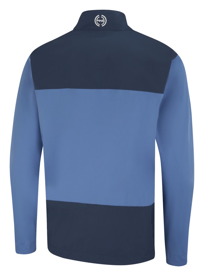 PING AquaDrive pánská bunda do deště, harbour blue/oxford blue